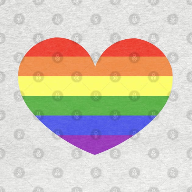 Rainbow flag LGBT symbol heart by GULSENGUNEL
